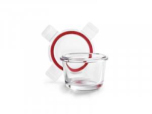 Fiambrera de cristal redonda mini 130 ml