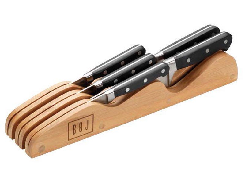 Organizador de cajón portacuchillos / 5 cuchillos / Boj — Comercial  Marciense