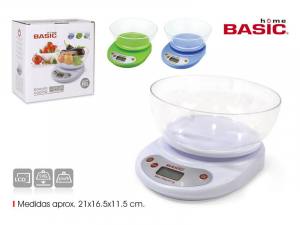 Báscula cocina digital 5kg con bol
