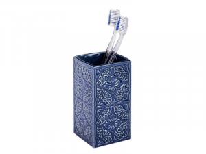 Vaso para cepillos de dientes Cordoba azul cerámica