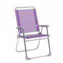 Sillón fijo seguridad aluminio Fibreline. Respaldo alto.